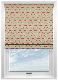 Emily Bond Peggy, Raspberry - Roman Blind